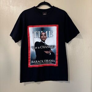Barack Obama 2008 "Time For A Change" tshirt
